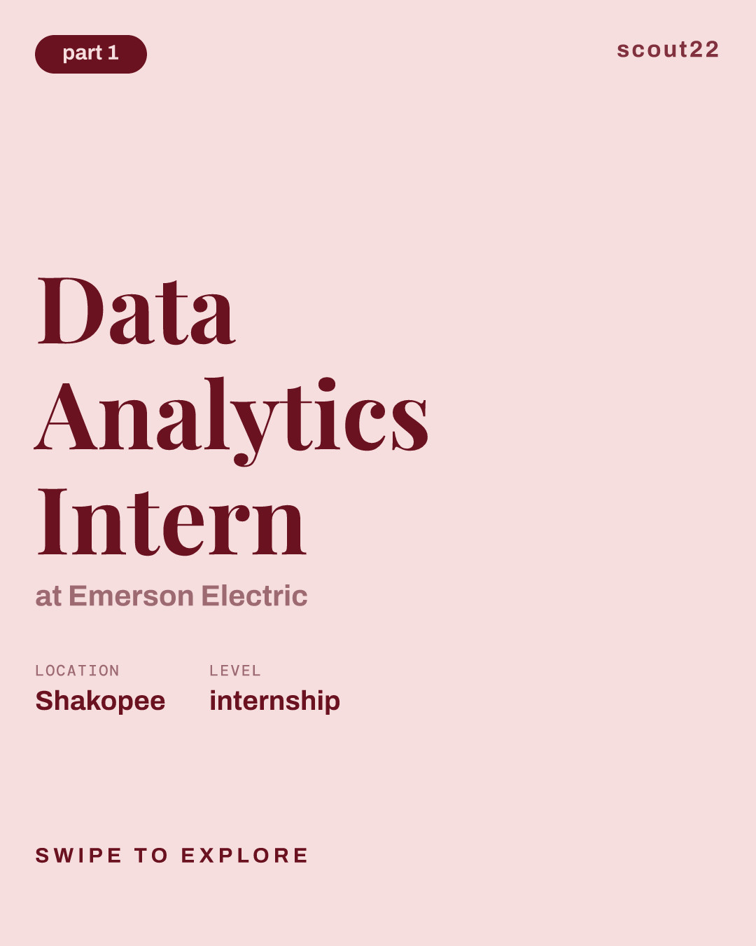 Data Analytics Intern at Emerson Electric
