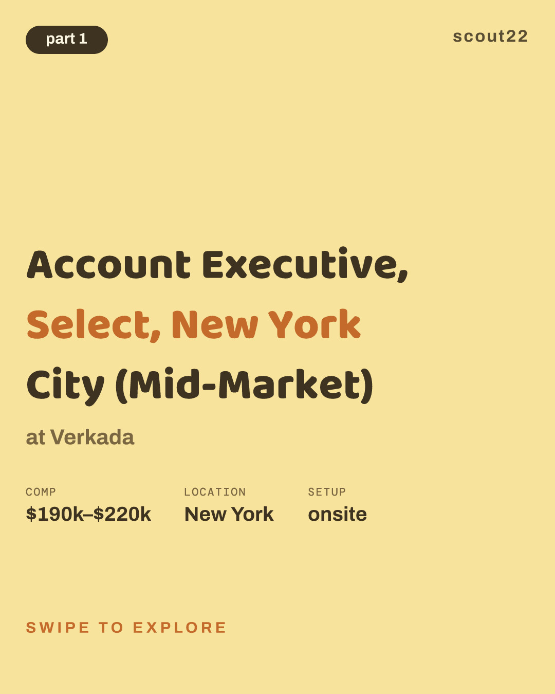 Account Executive, Select, New York City (Mid-Market) at Verkada
