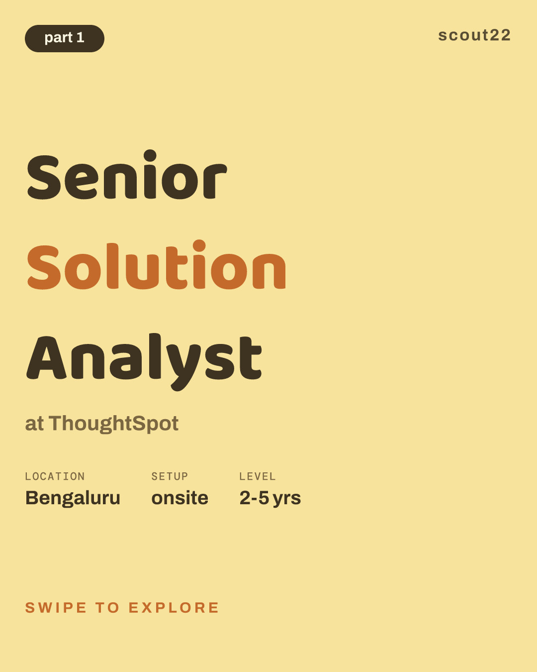 Senior Solution Analyst at ThoughtSpot