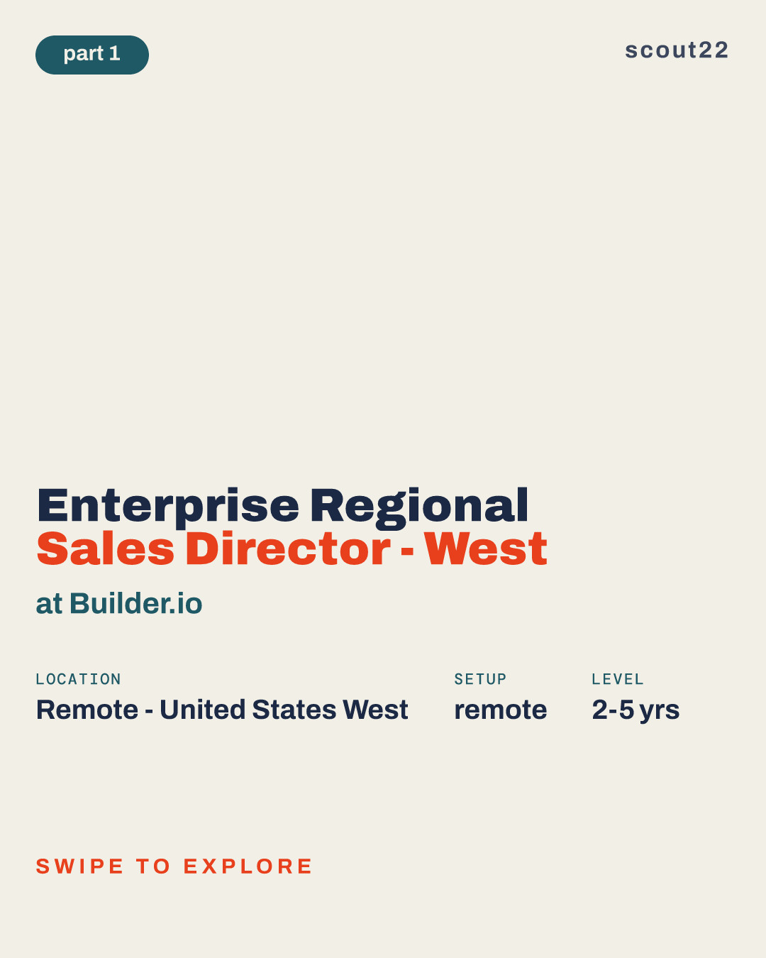 Enterprise Regional Sales Director - West at Builder.io