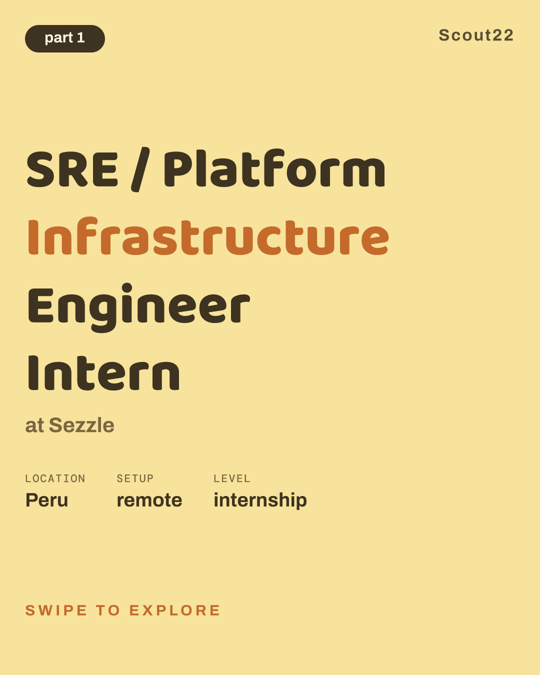 SRE / Platform Infrastructure Engineer Intern at Sezzle