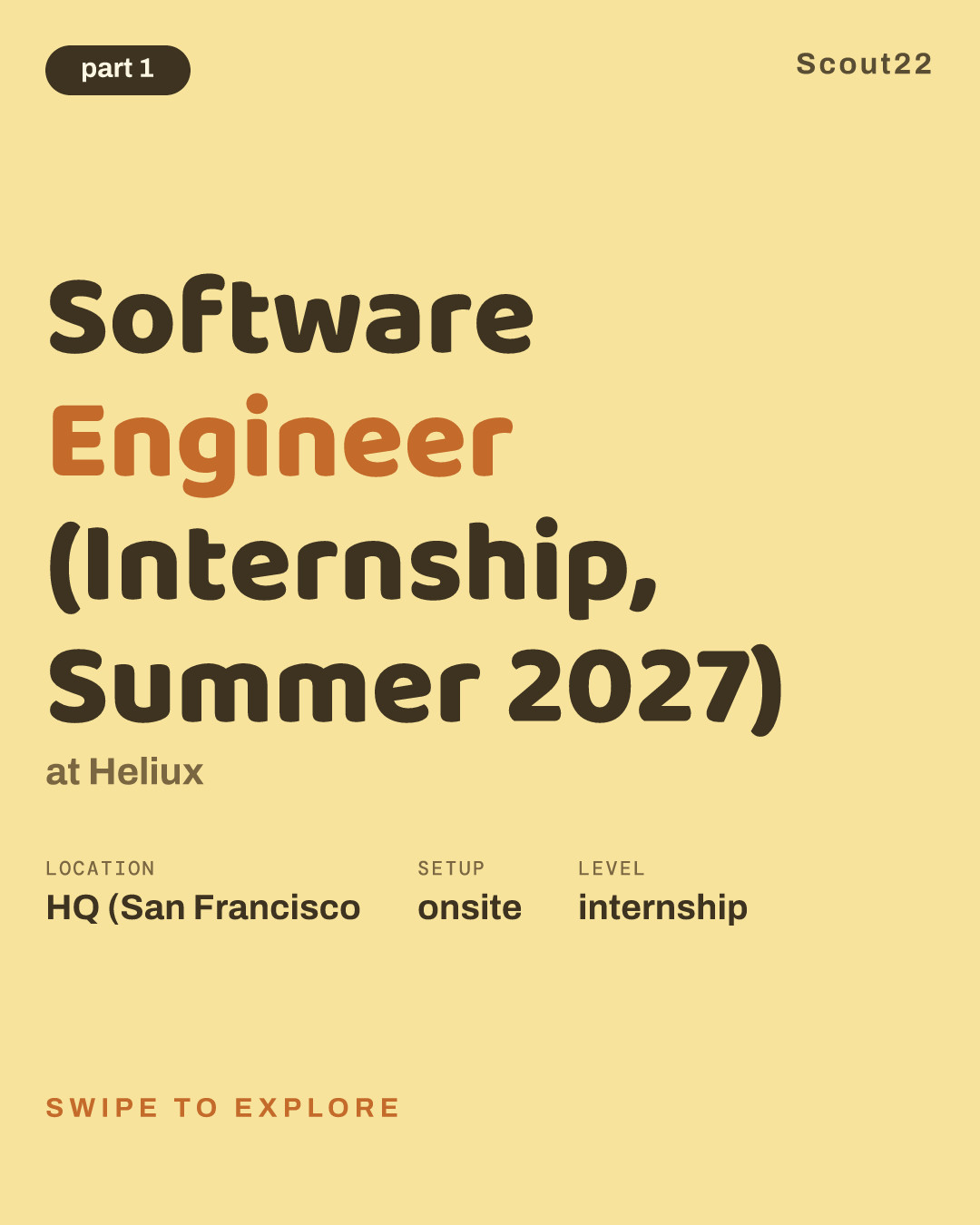 Software Engineer (Internship, Summer 2027) at Heliux