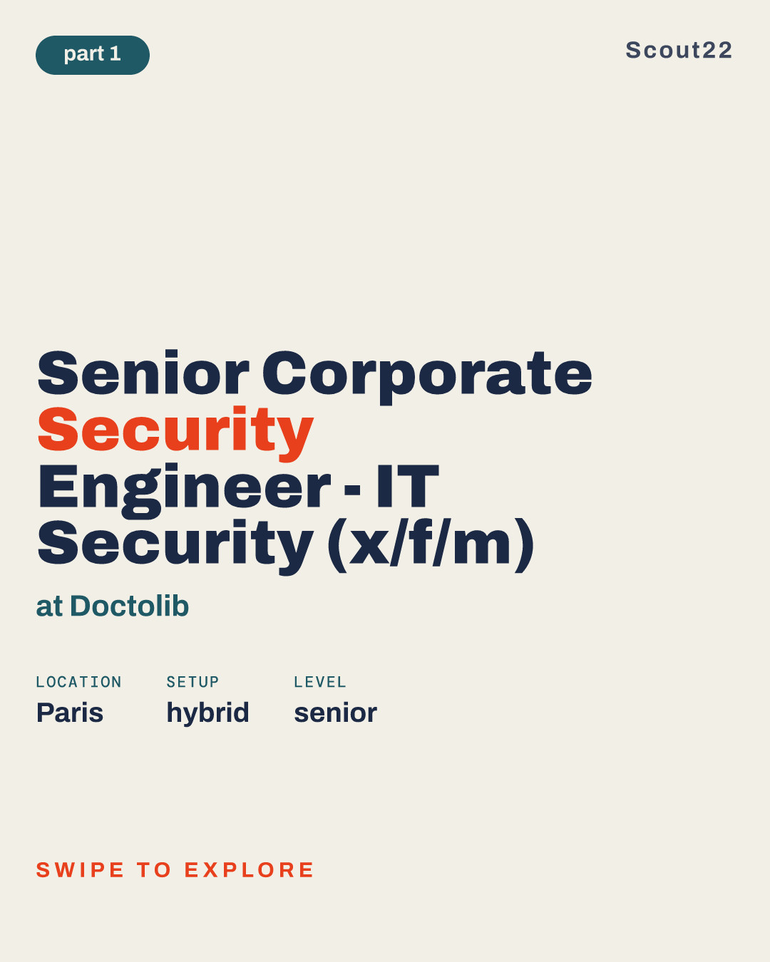Senior Corporate Security Engineer - IT Security (x/f/m) at Doctolib