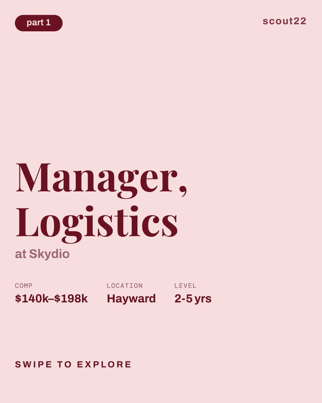 Manager, Logistics at Skydio