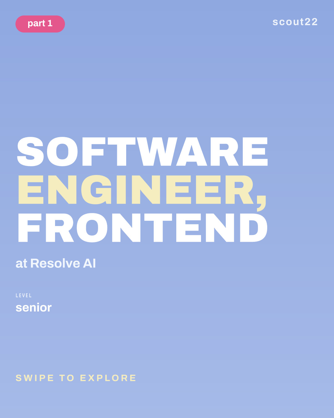 Software Engineer, Frontend at Resolve AI