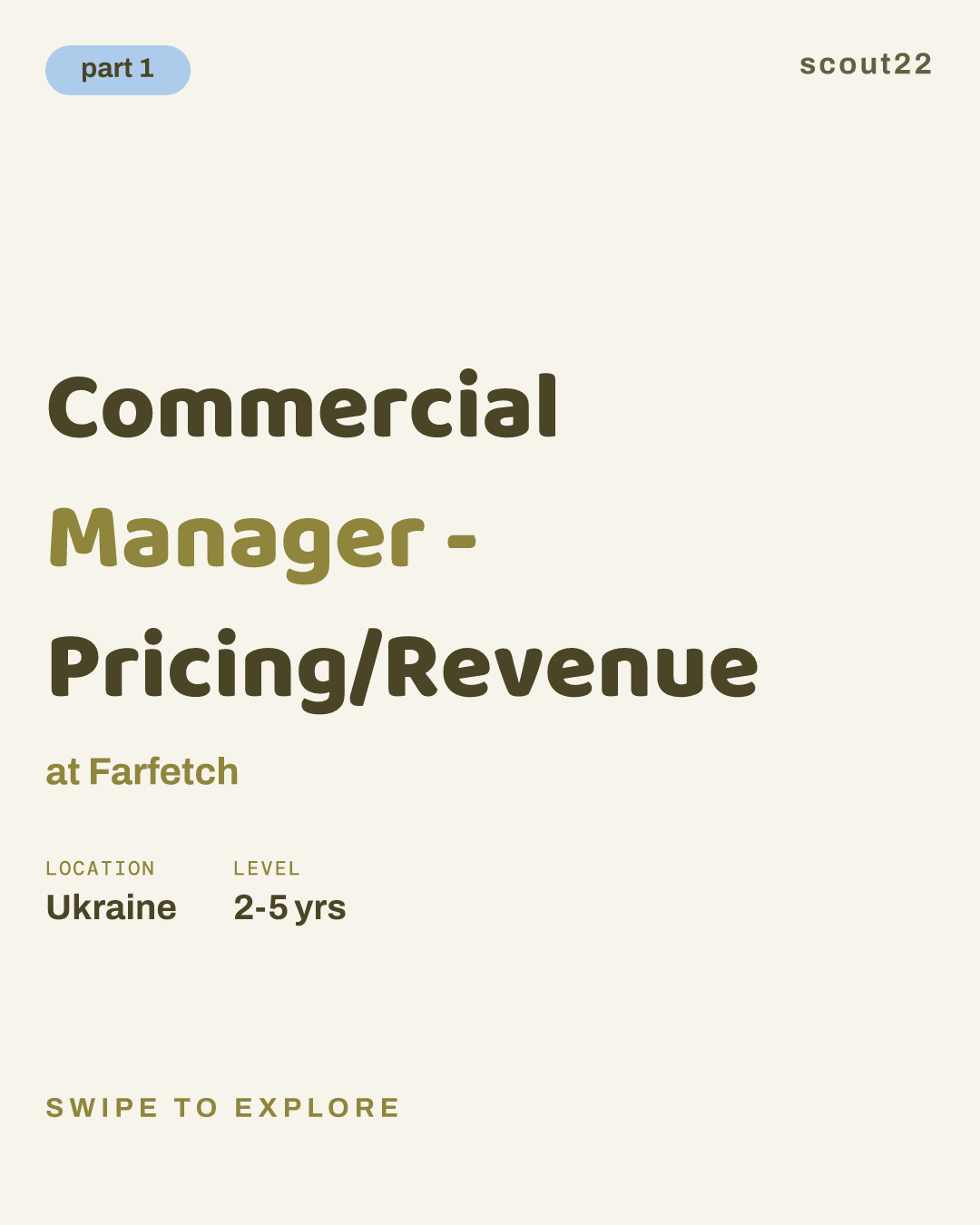 Commercial Manager - Pricing/Revenue at Farfetch
