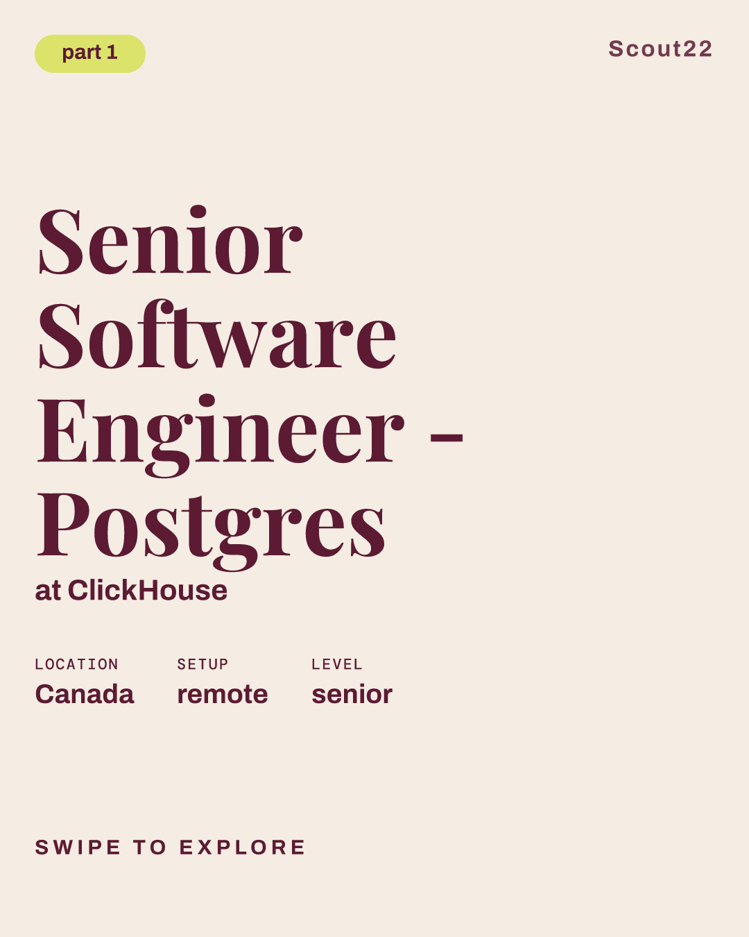 Senior Software Engineer - Postgres at ClickHouse