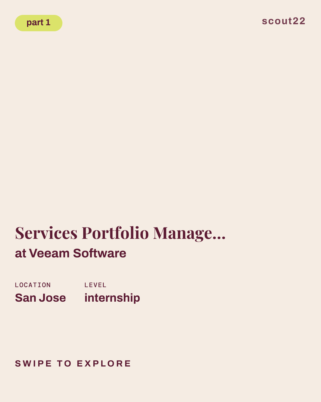 Services Portfolio Management Intern- Summer 2027 at Veeam Software