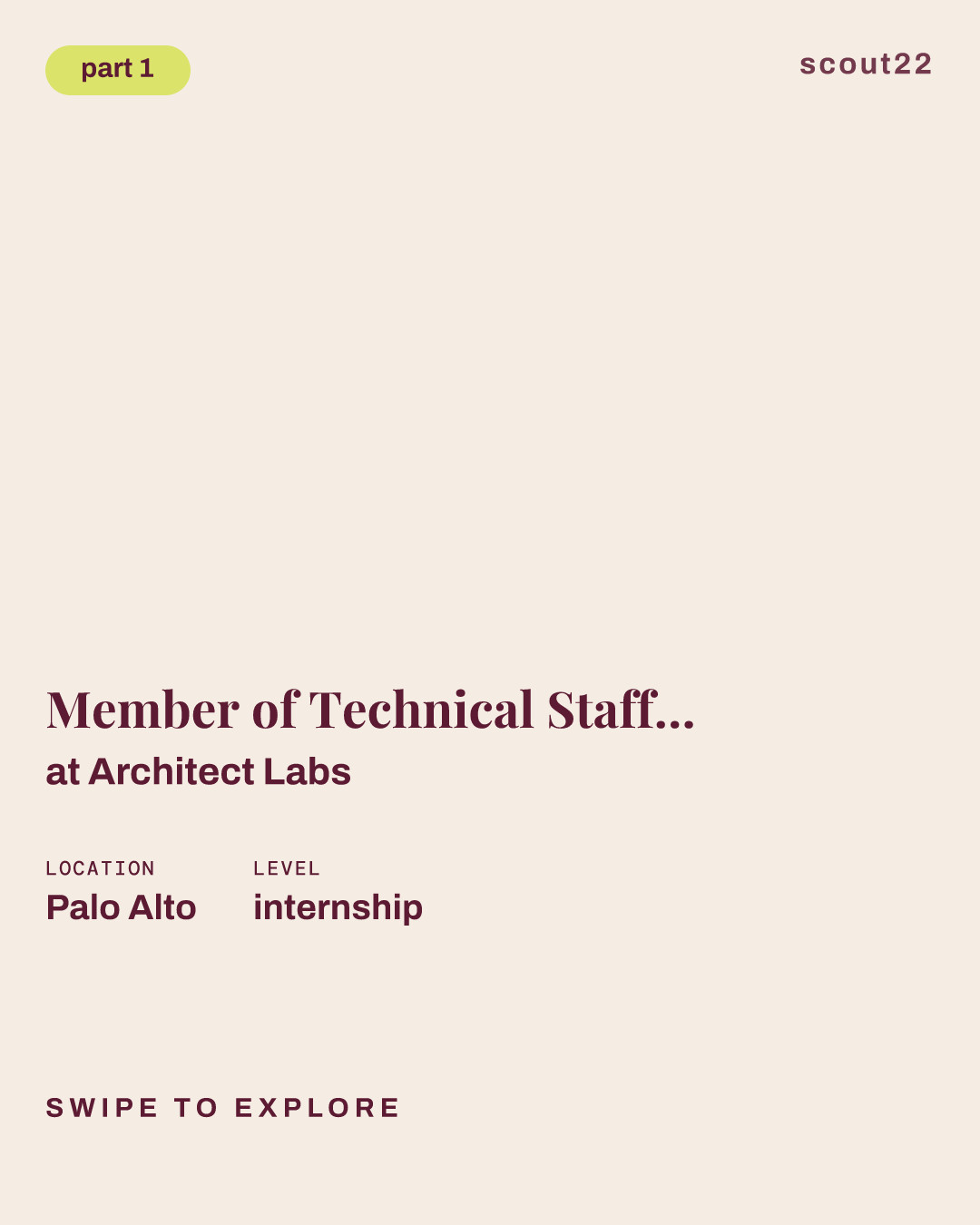 Member of Technical Staff - Research Intern at Architect Labs