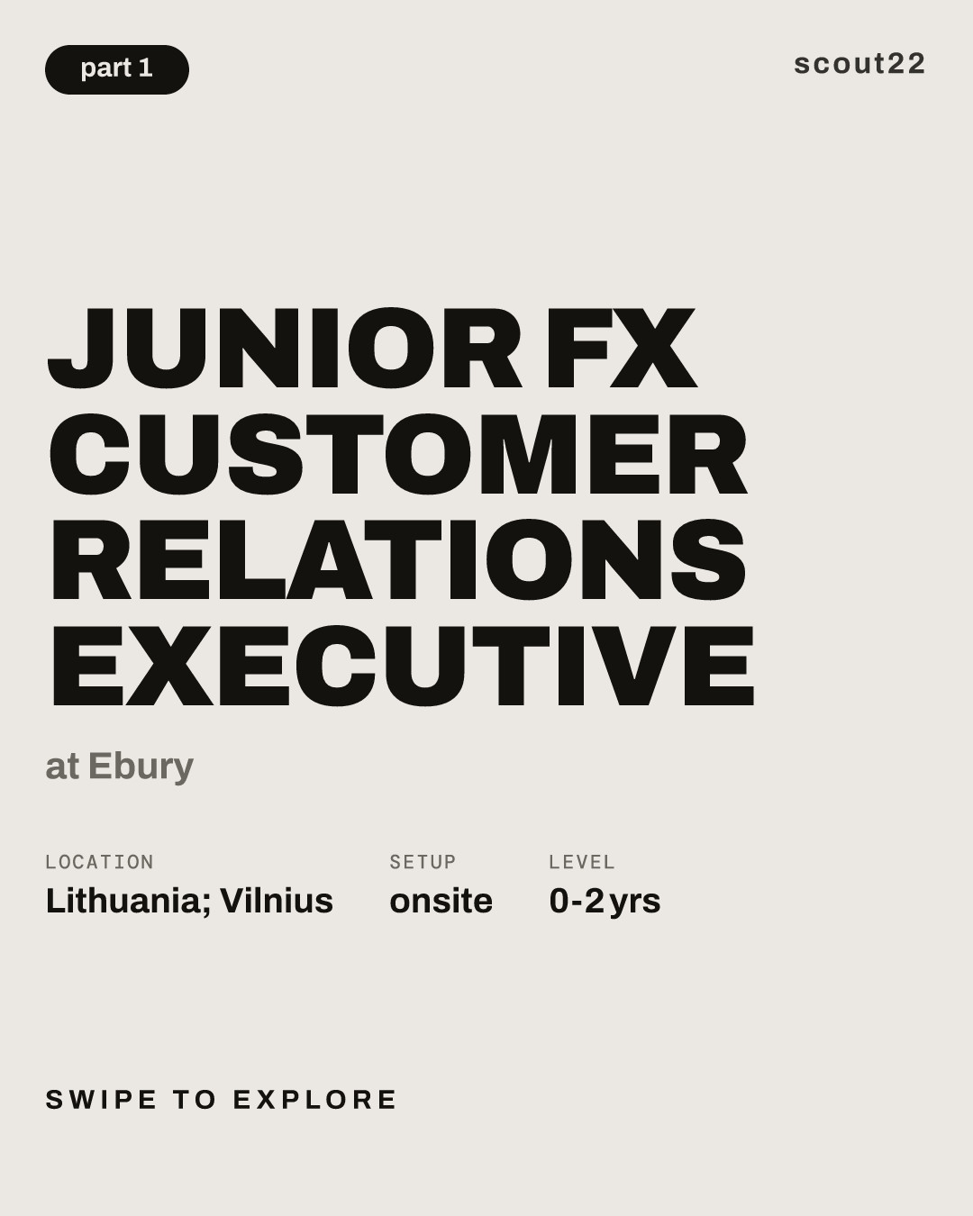 Junior FX Customer Relations Executive at Ebury