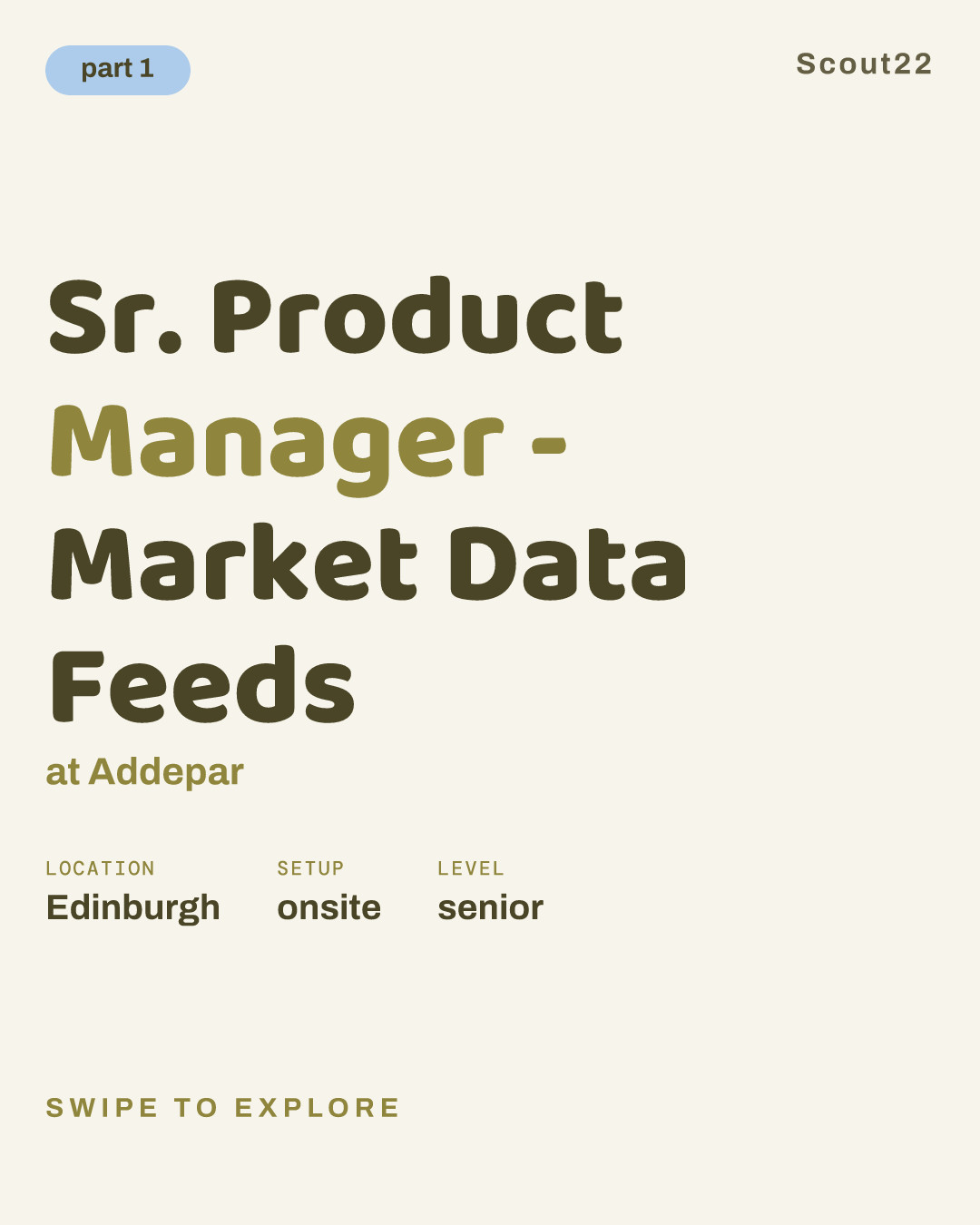 Sr. Product Manager - Market Data Feeds at Addepar