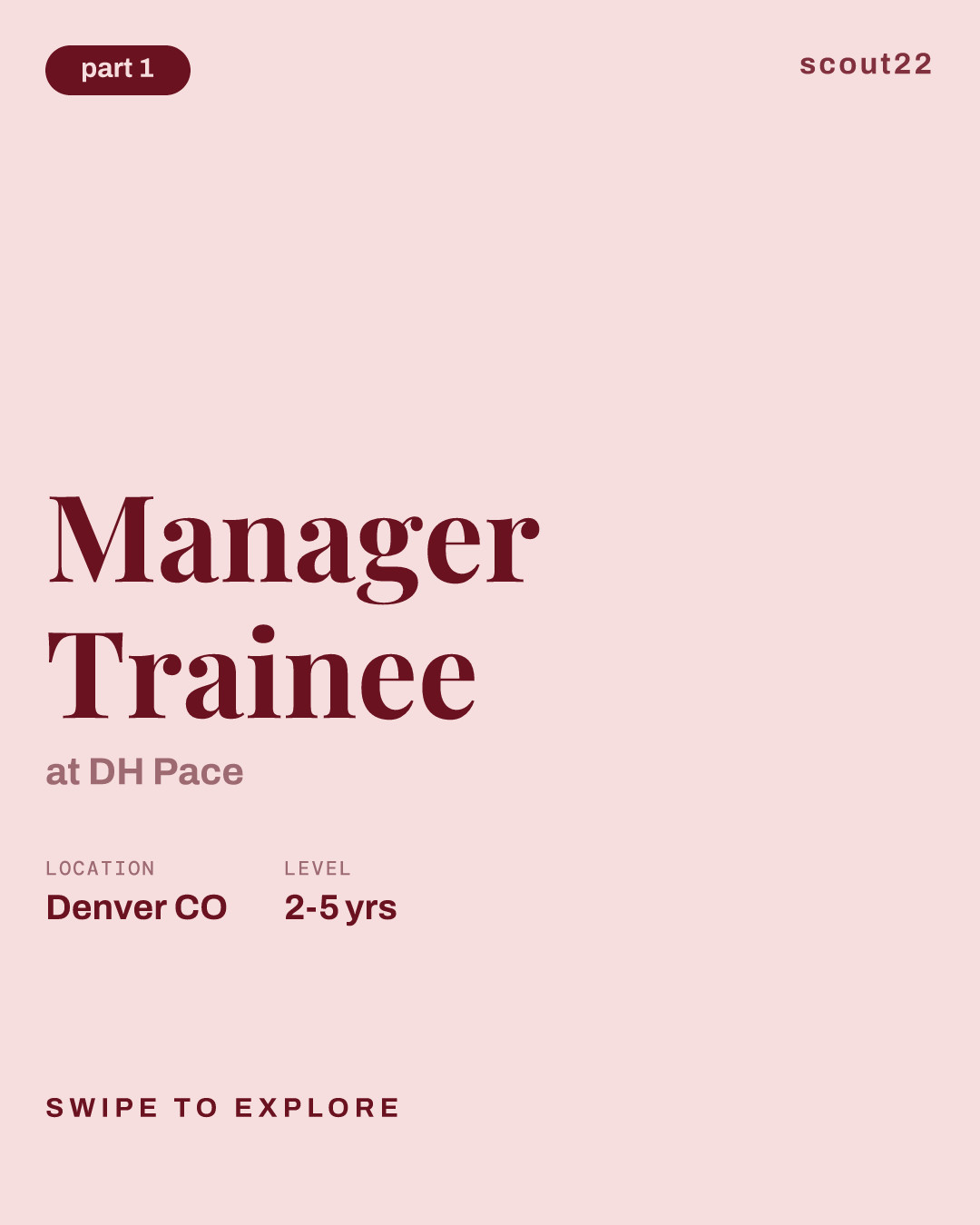 Manager Trainee at DH Pace