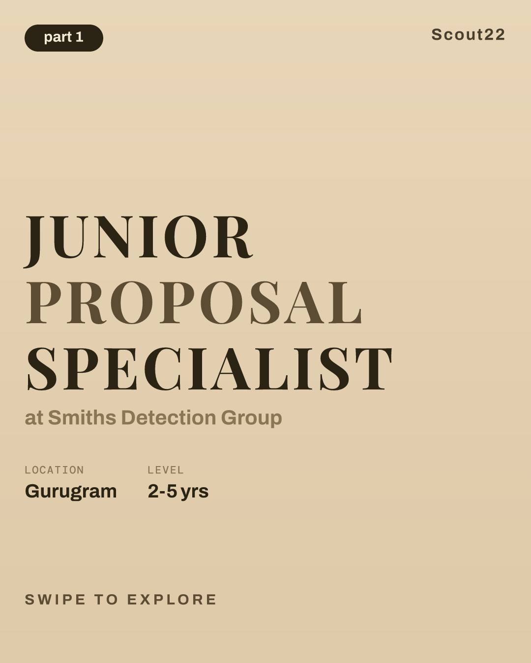 Junior Proposal Specialist at Smiths Detection Group