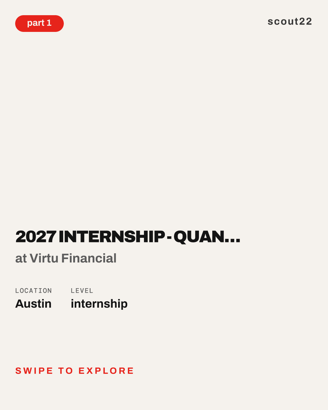 2027 Internship - Quantitative Trading at Virtu Financial