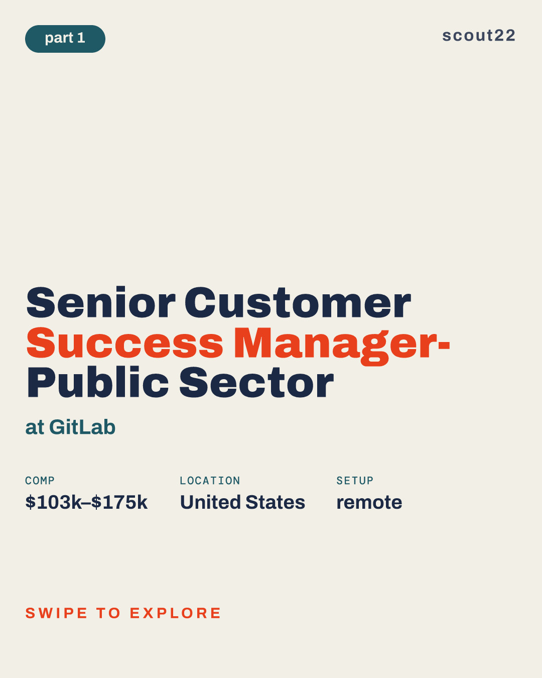 Senior Customer Success Manager- Public Sector at GitLab