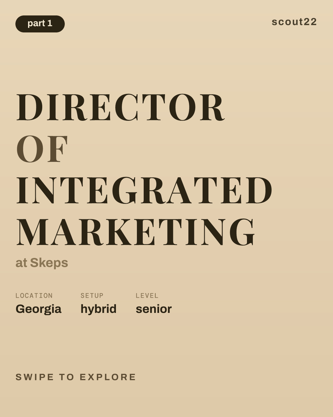 Director of Integrated Marketing at Skeps
