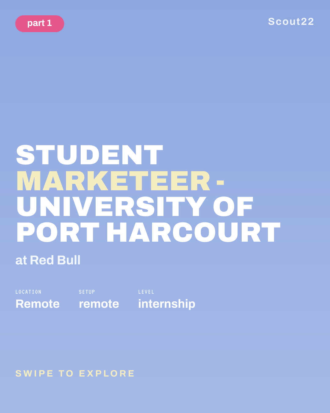 Student Marketeer - University of Port Harcourt at Red Bull