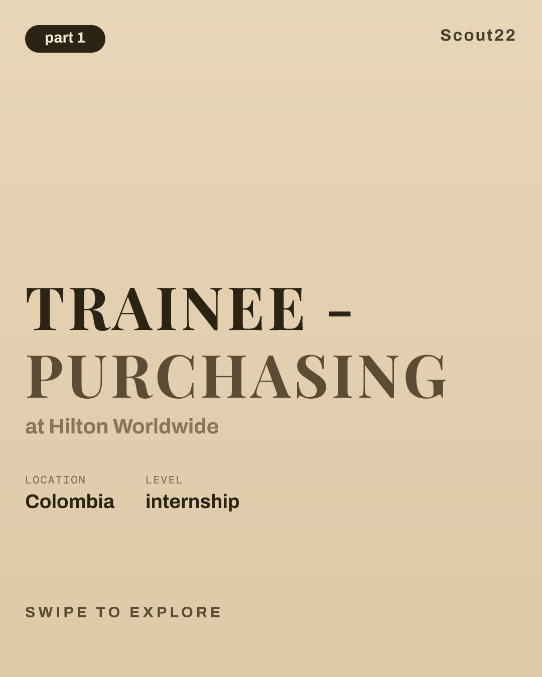 Trainee - Purchasing at Hilton Worldwide
