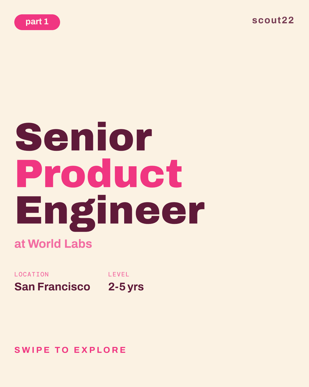 Senior Product Engineer at World Labs