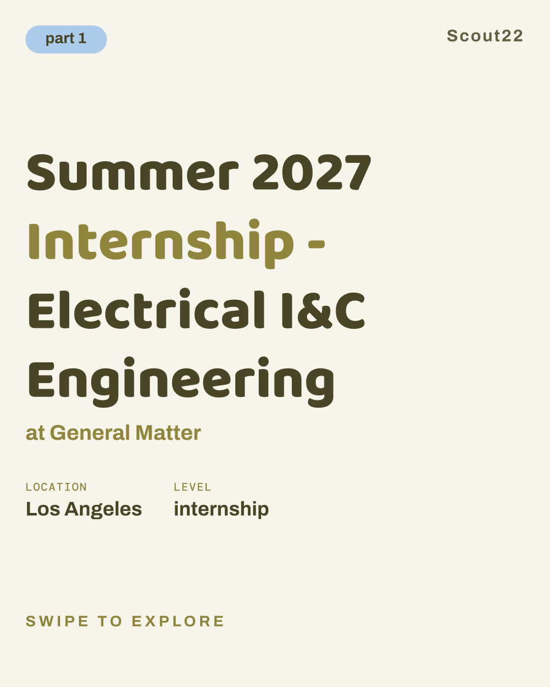 Summer 2027 Internship - Electrical I&C Engineering at General Matter