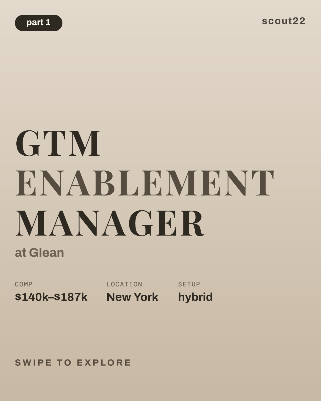 GTM Enablement Manager at Glean