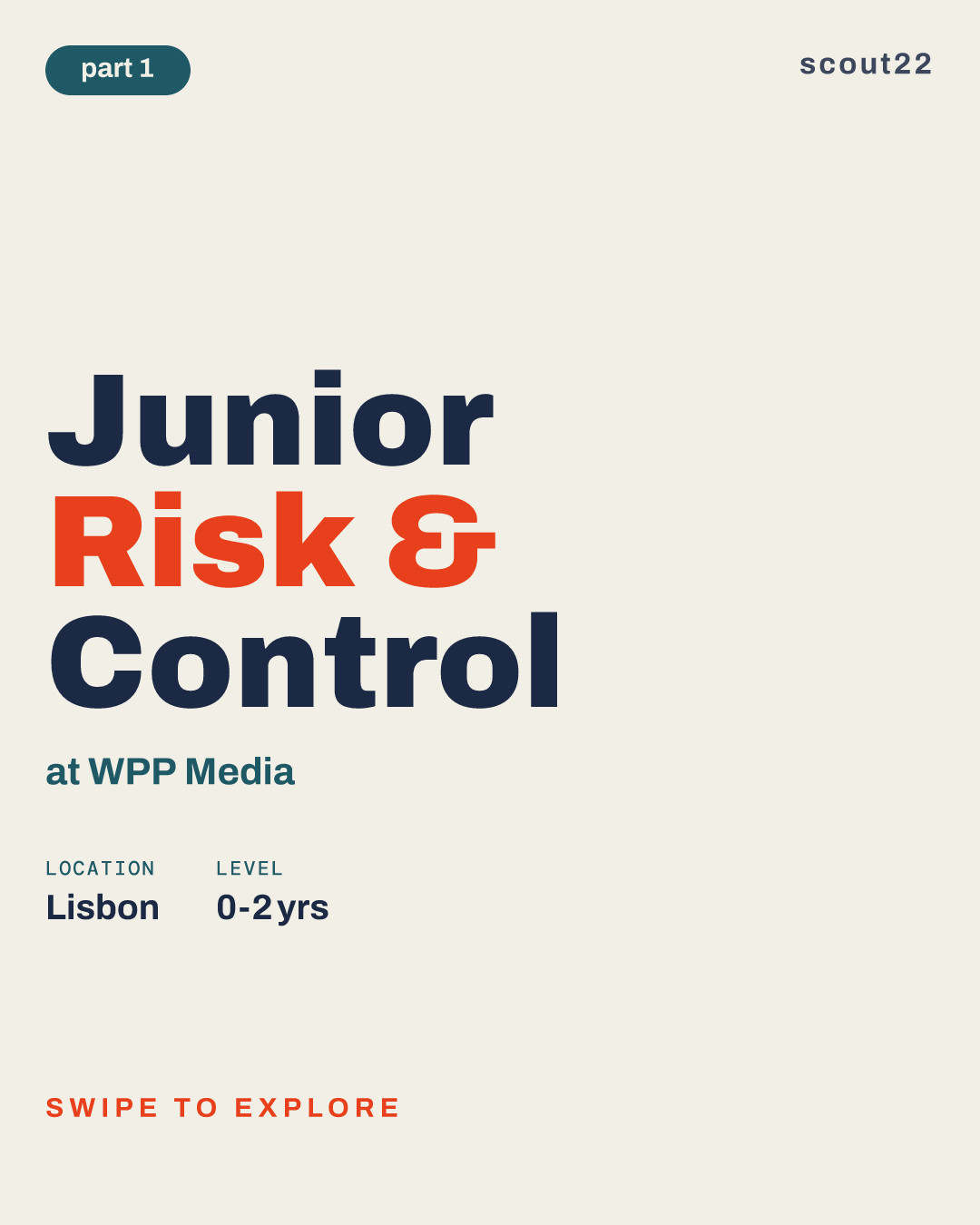 Junior Risk & Control at WPP Media