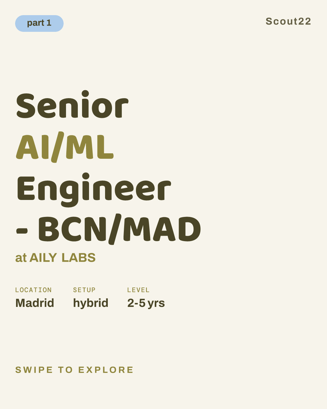 Senior AI/ML Engineer - BCN/MAD at AILY LABS