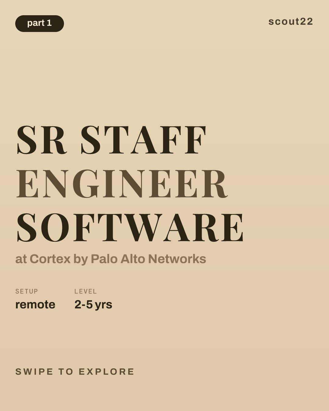 Sr Staff Engineer Software at Cortex by Palo Alto Networks