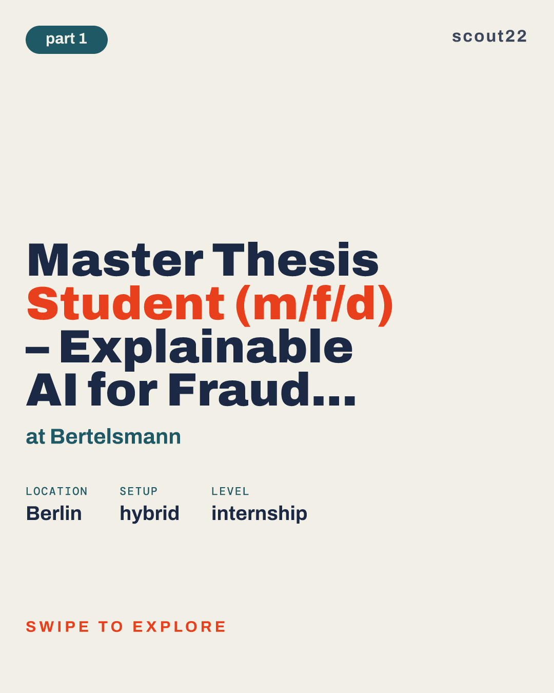 Master Thesis Student (m/f/d) – Explainable AI for Fraud Detection at Bertelsmann