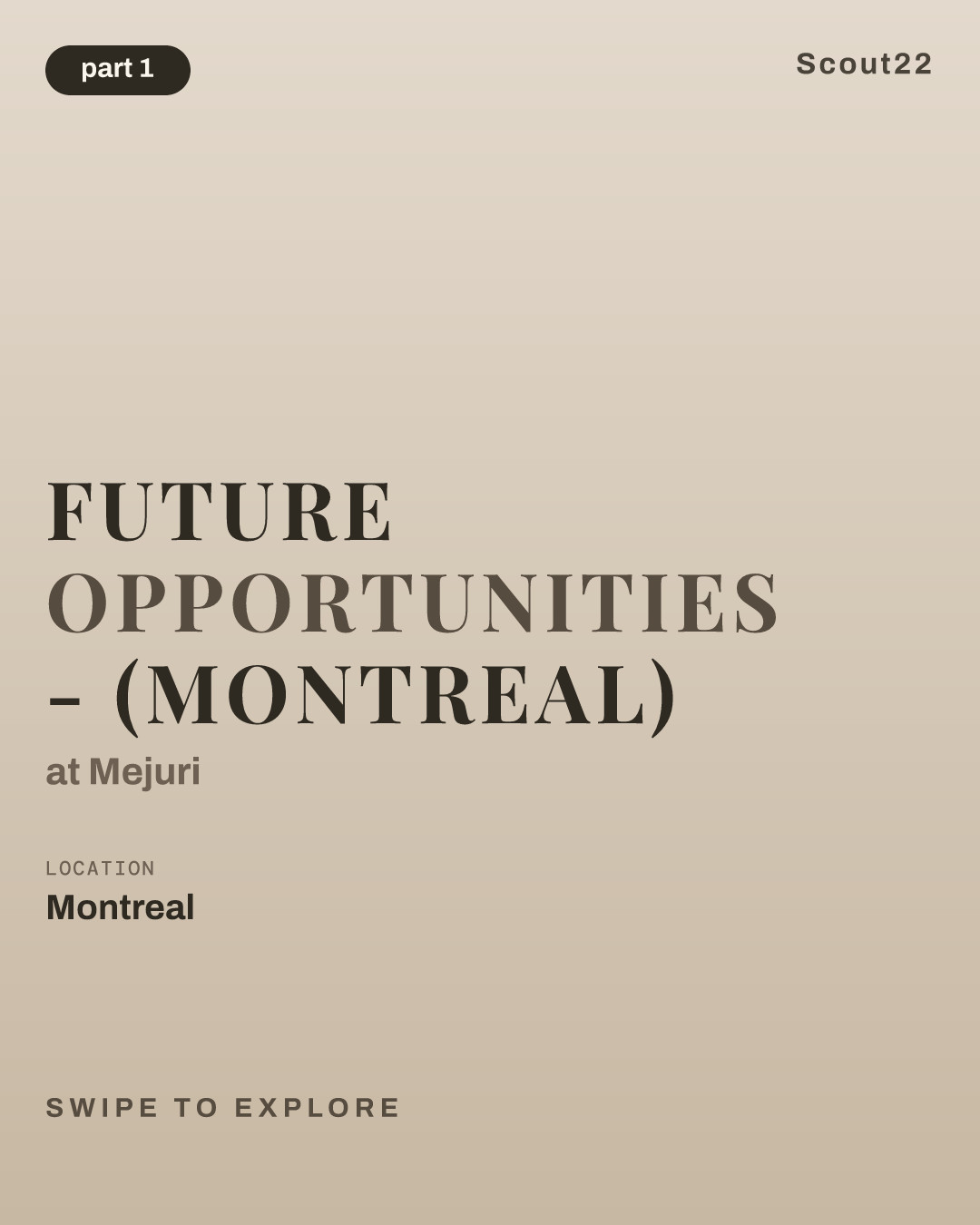 Future Opportunities - (Montreal) at Mejuri