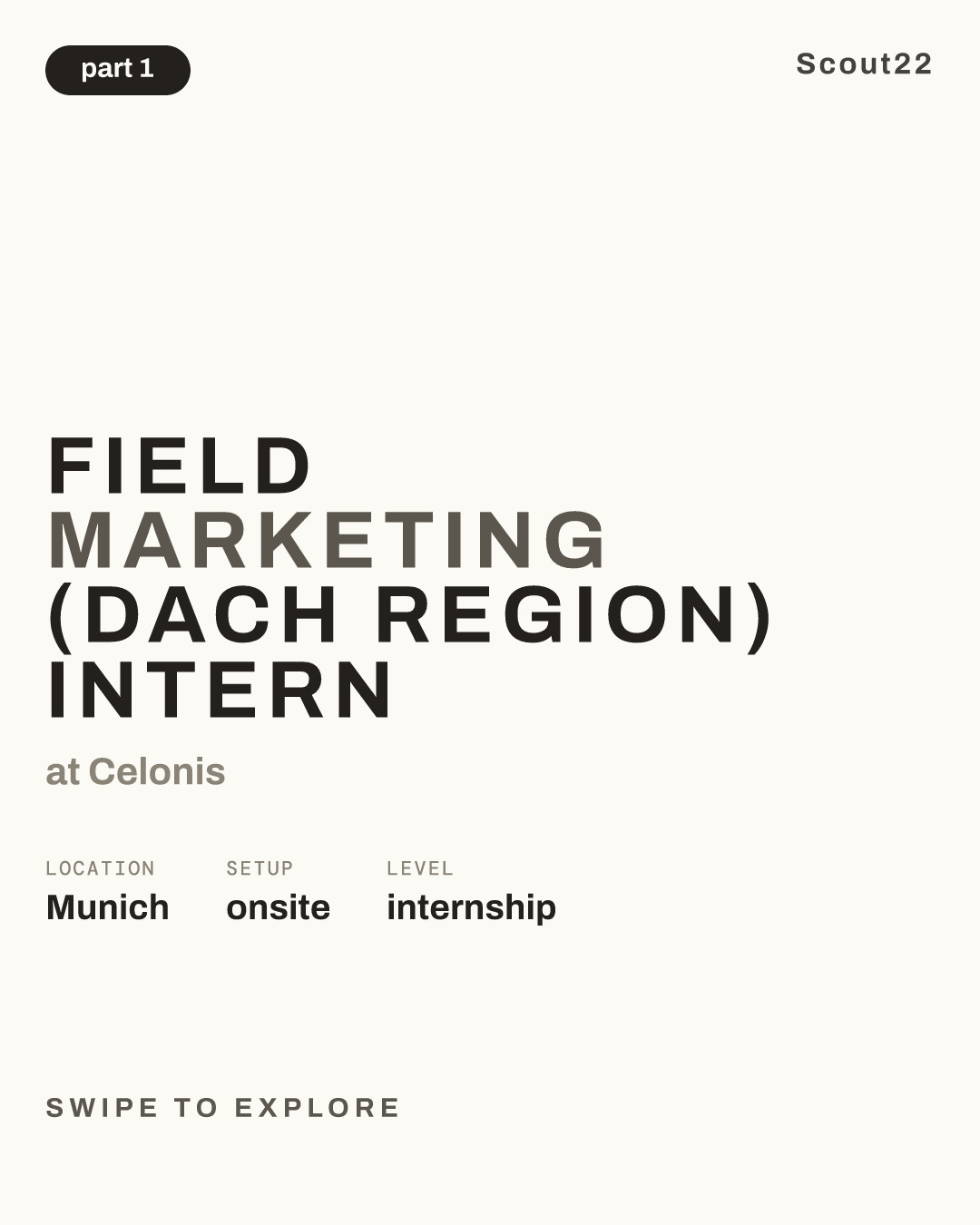 Field Marketing (DACH Region) Intern at Celonis