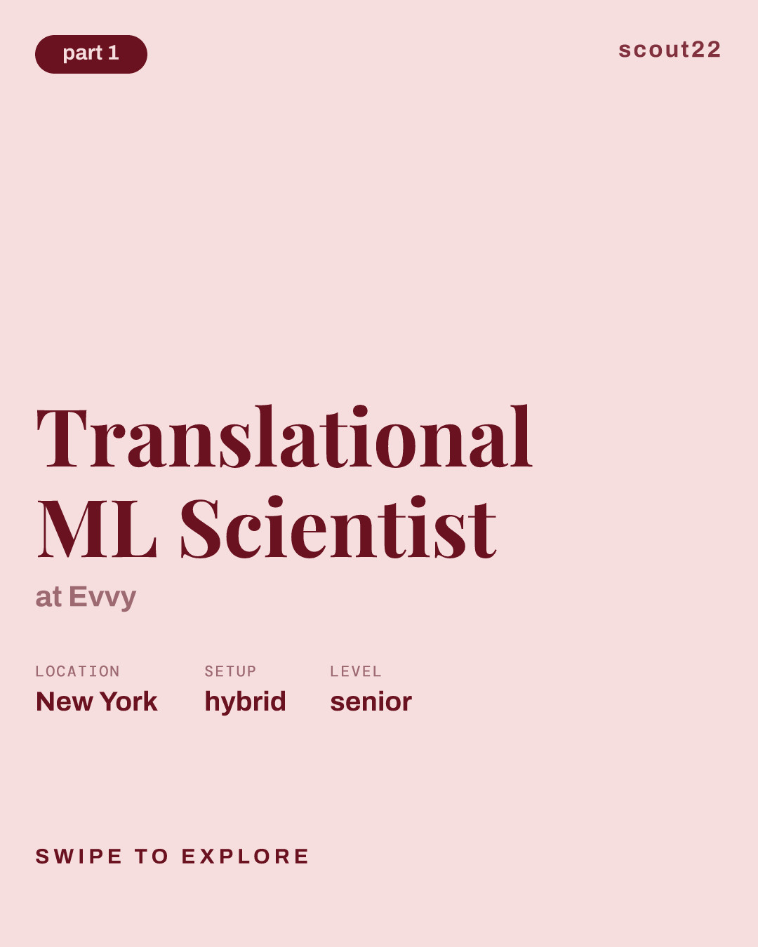 Translational ML Scientist at Evvy
