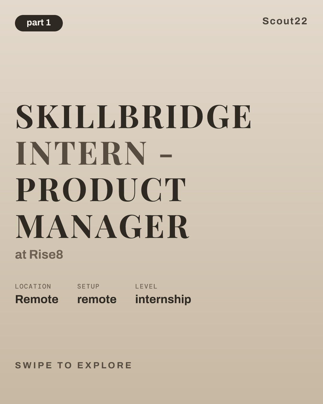 SkillBridge Intern - Product Manager at Rise8