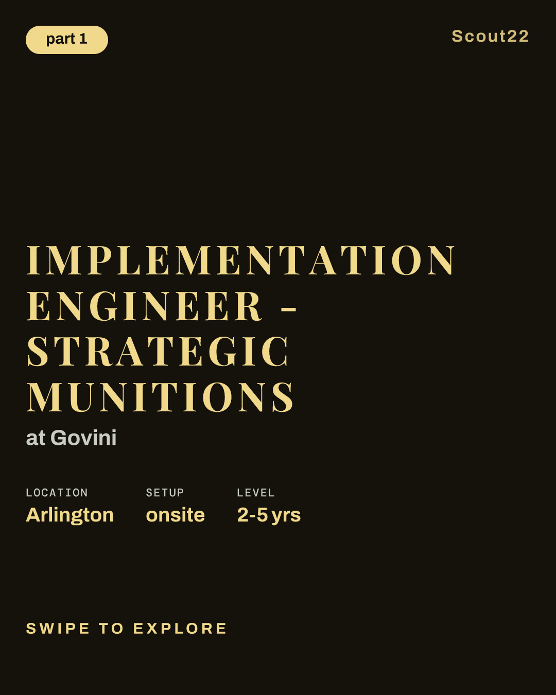 Implementation Engineer - Strategic Munitions at Govini