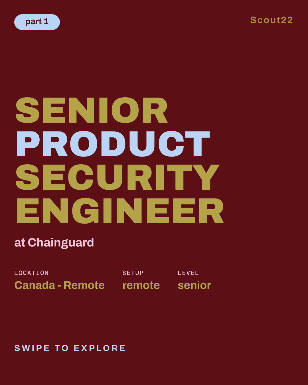 Senior Product Security Engineer at Chainguard