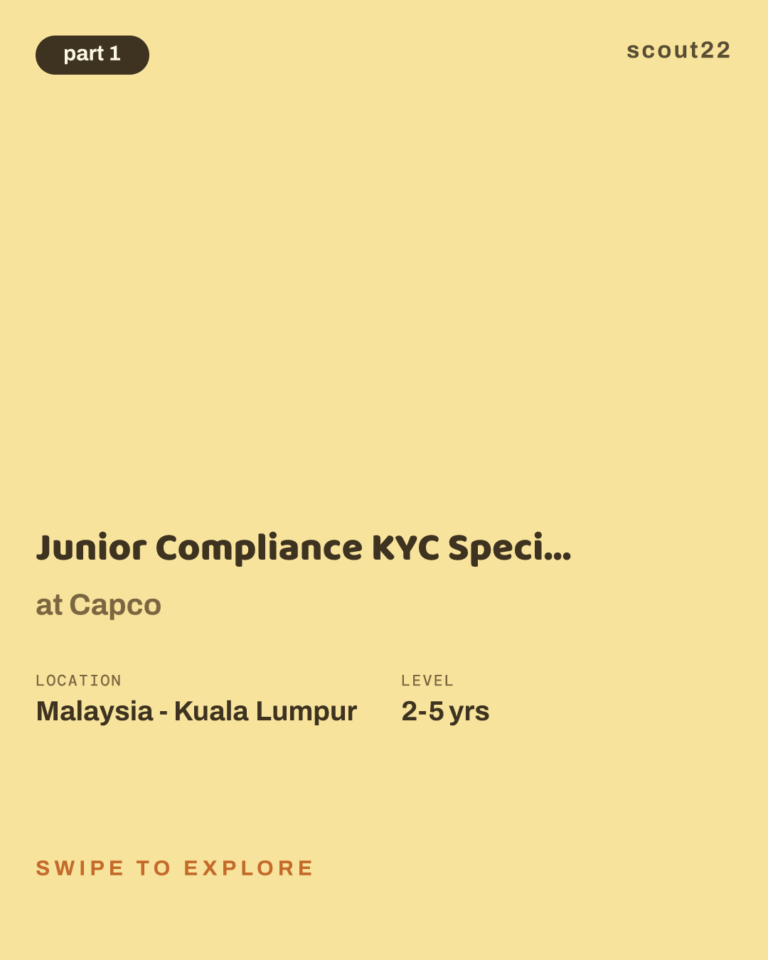 Junior Compliance KYC Specialist (Mandarin Speaker) at Capco