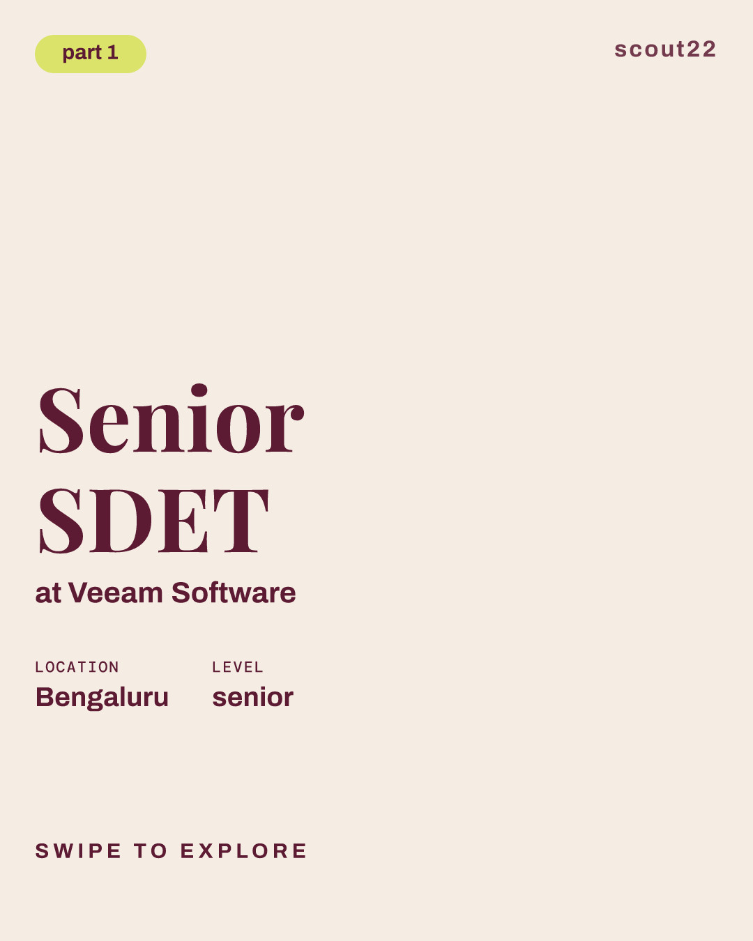 Senior SDET at Veeam Software