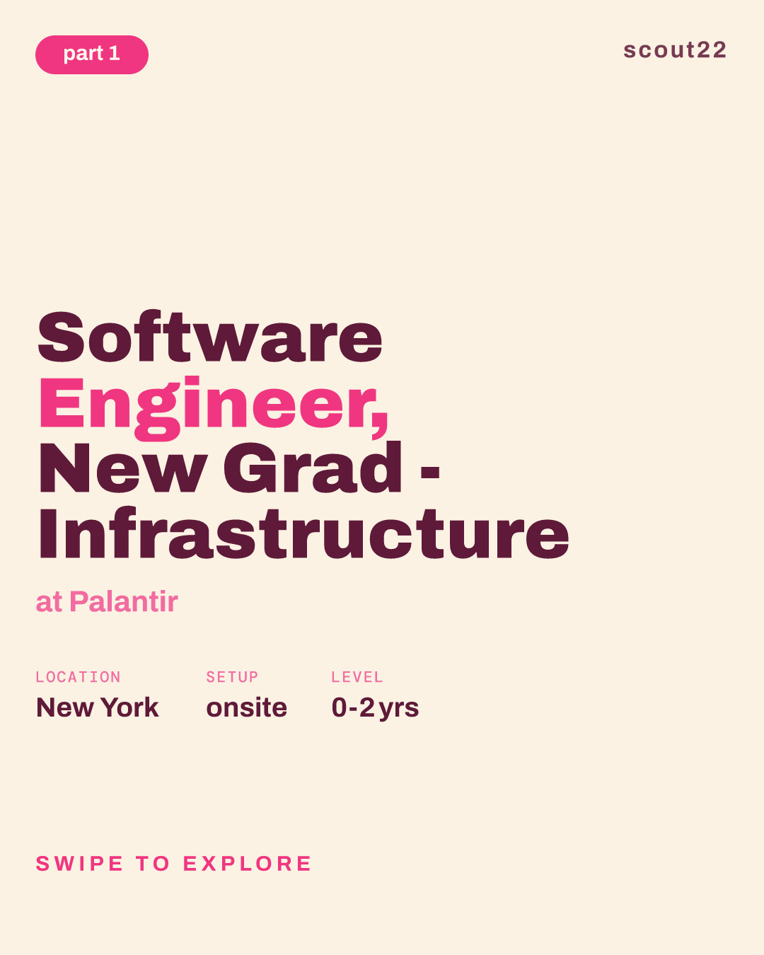 Software Engineer, New Grad - Infrastructure at Palantir