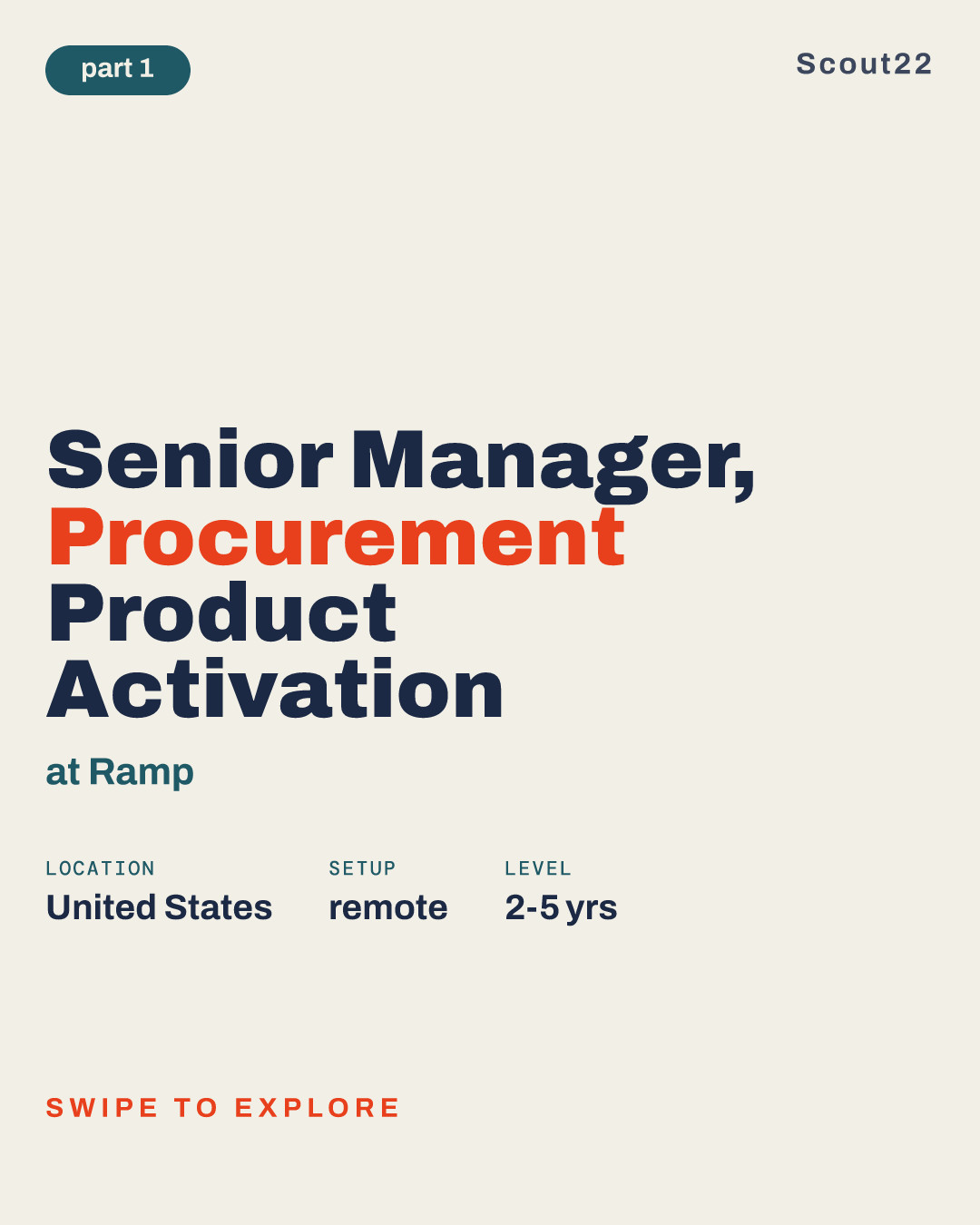 Senior Manager, Procurement Product Activation at Ramp