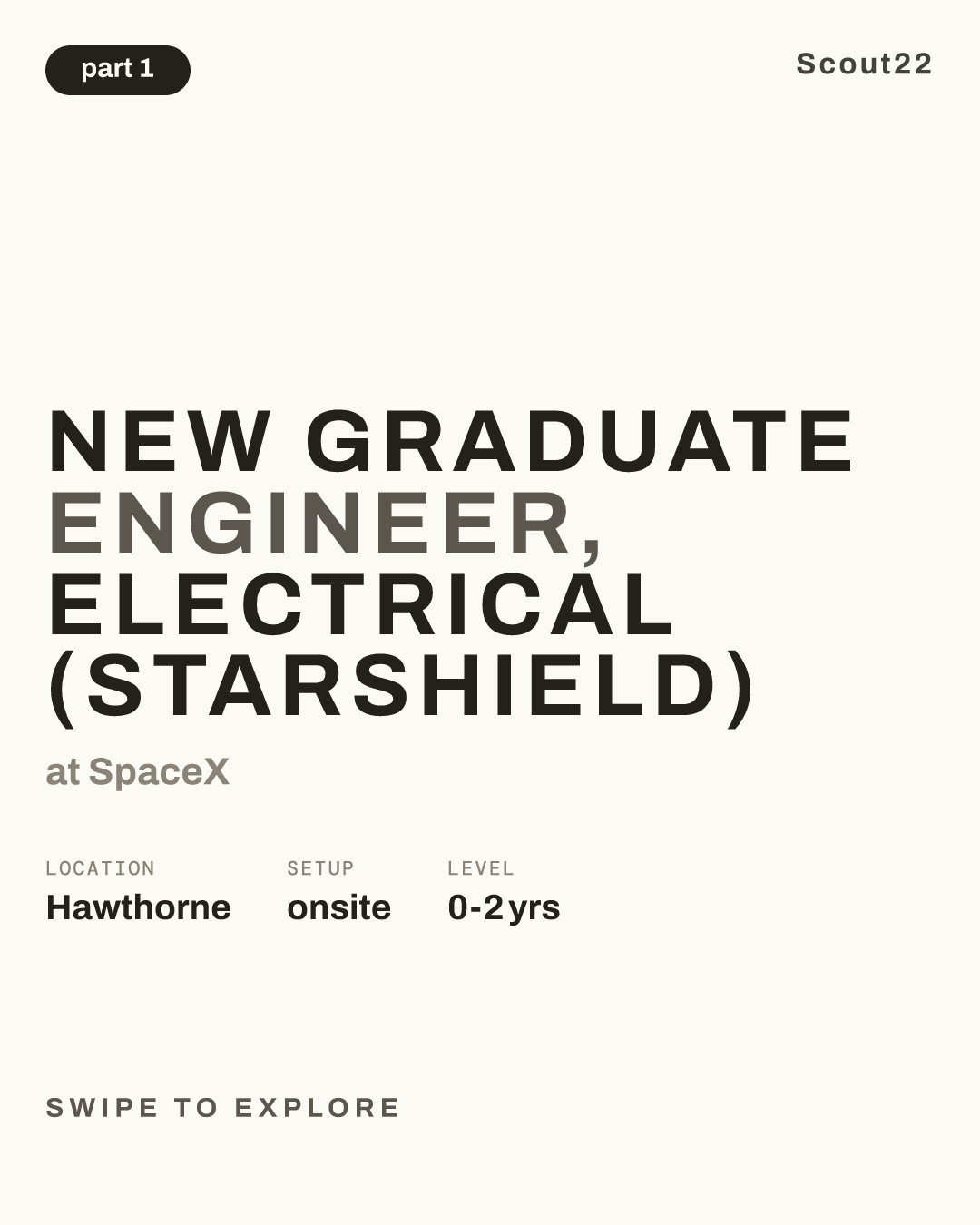 New Graduate Engineer, Electrical (Starshield) at SpaceX
