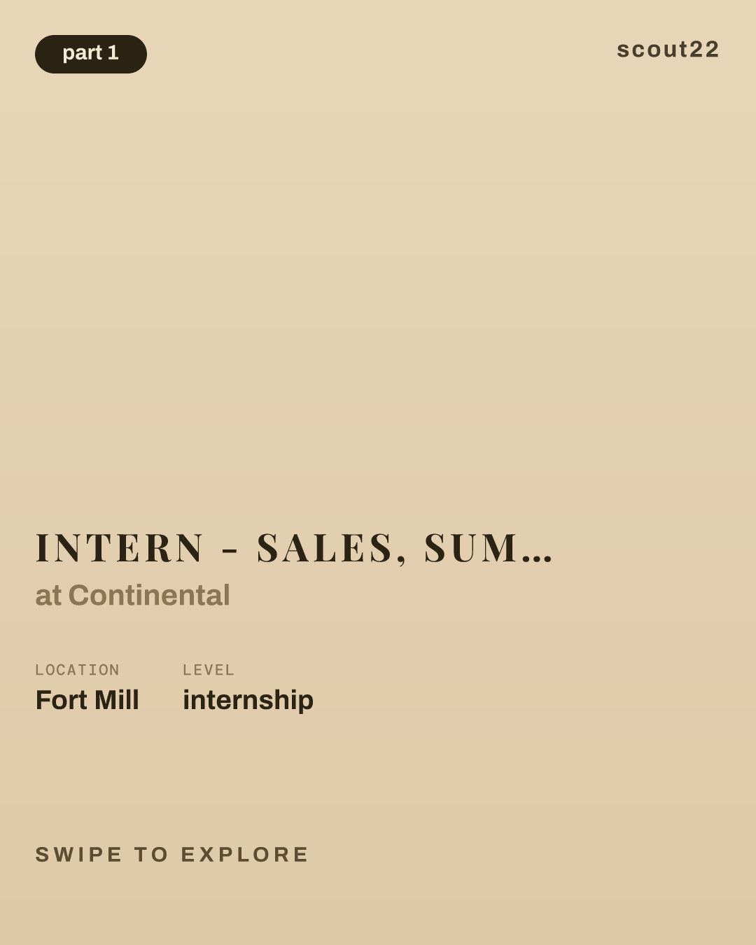 Intern - Sales, Summer 2027 - Truck Tire at Continental