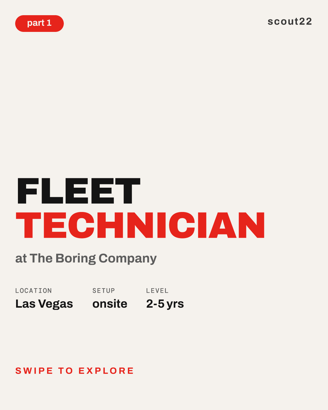 Fleet Technician at The Boring Company