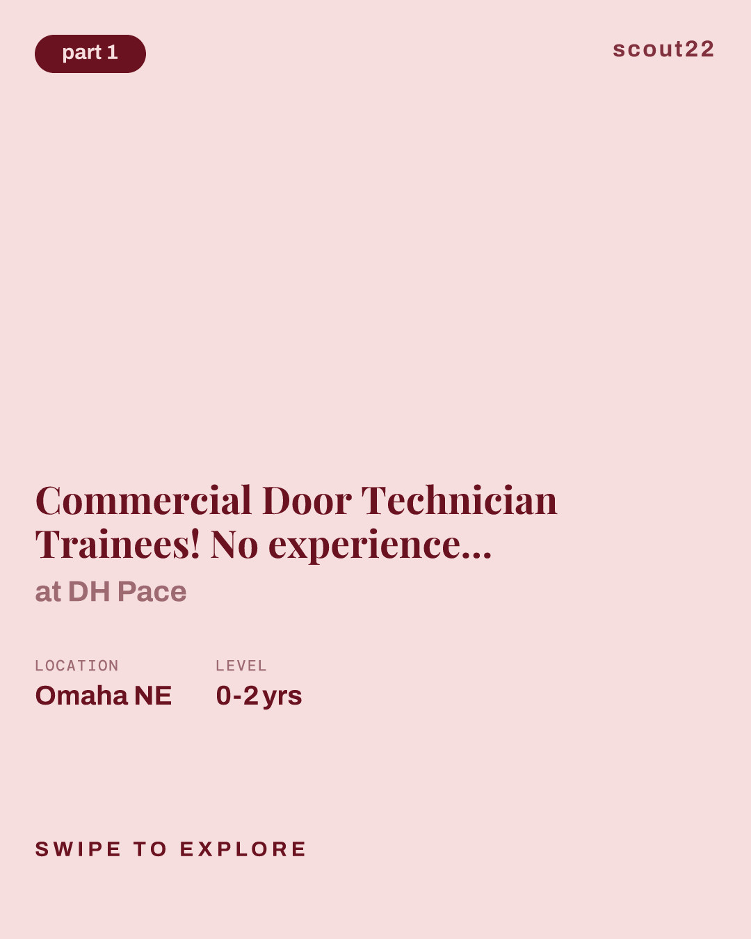 Commercial Door Technician Trainees! No experience required! at DH Pace