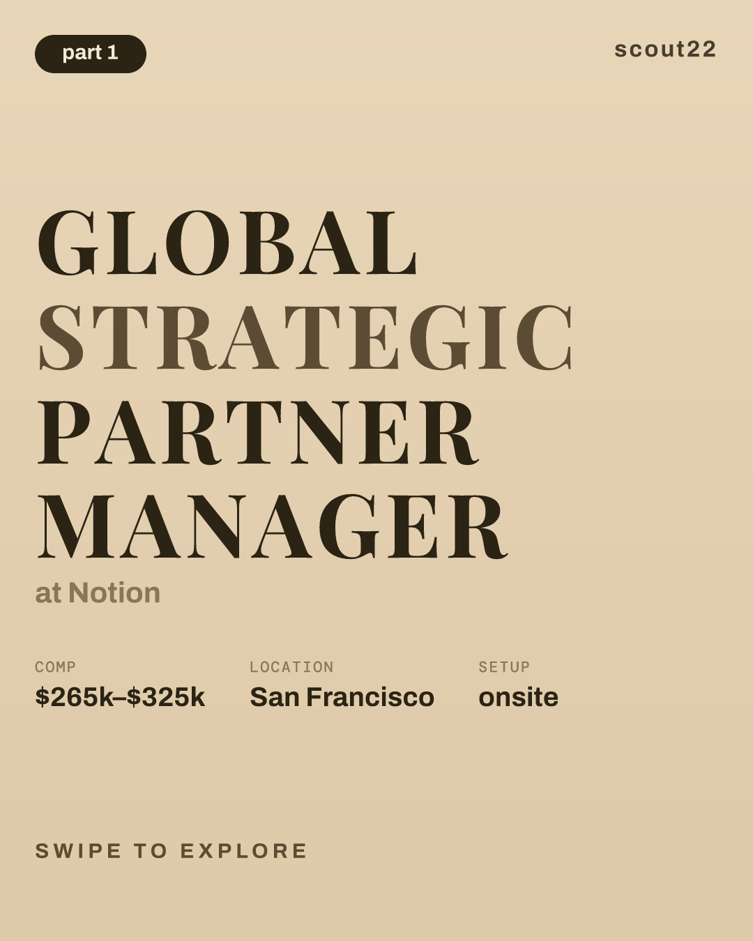 Global Strategic Partner Manager at Notion