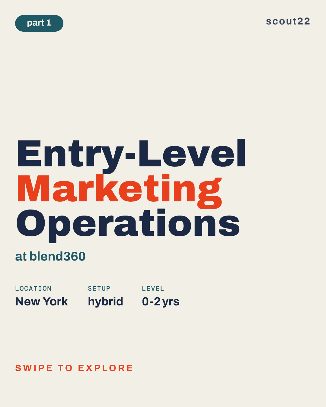 Entry-Level Marketing Operations at blend360