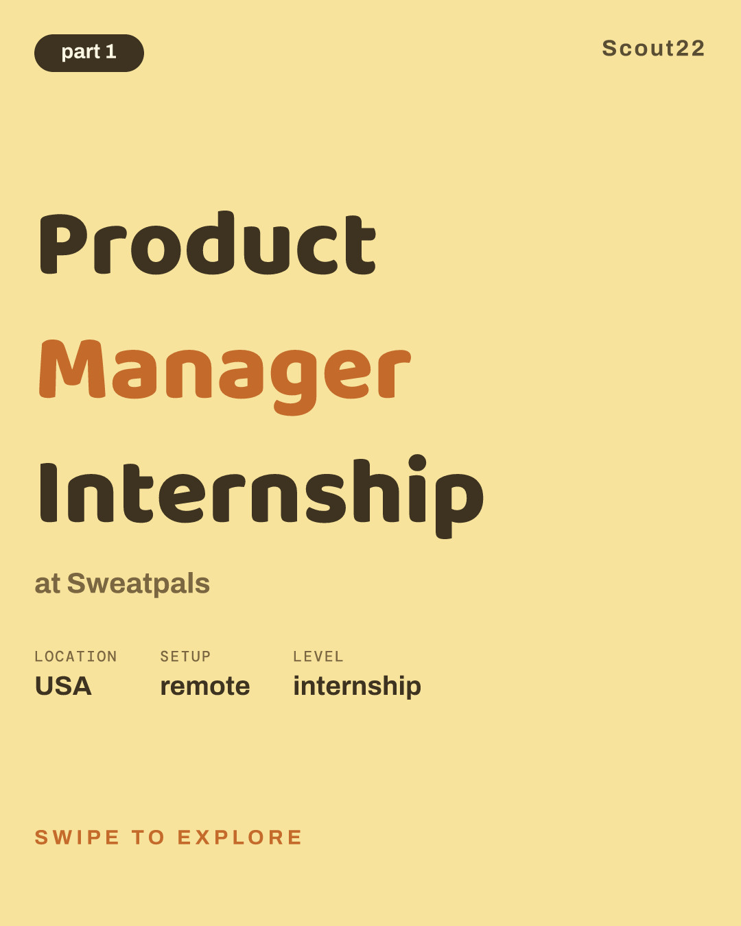 Product Manager Internship at Sweatpals