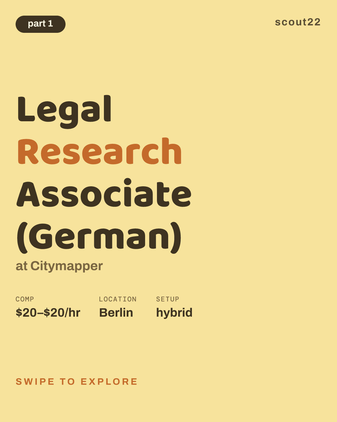 Legal Research Associate (German) at Citymapper