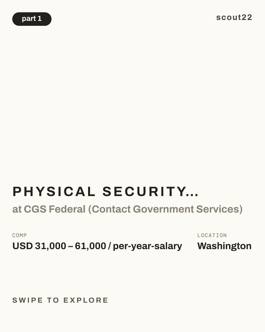 Physical Security Specialist (PhySS) – Junior at CGS Federal (Contact Government Services)