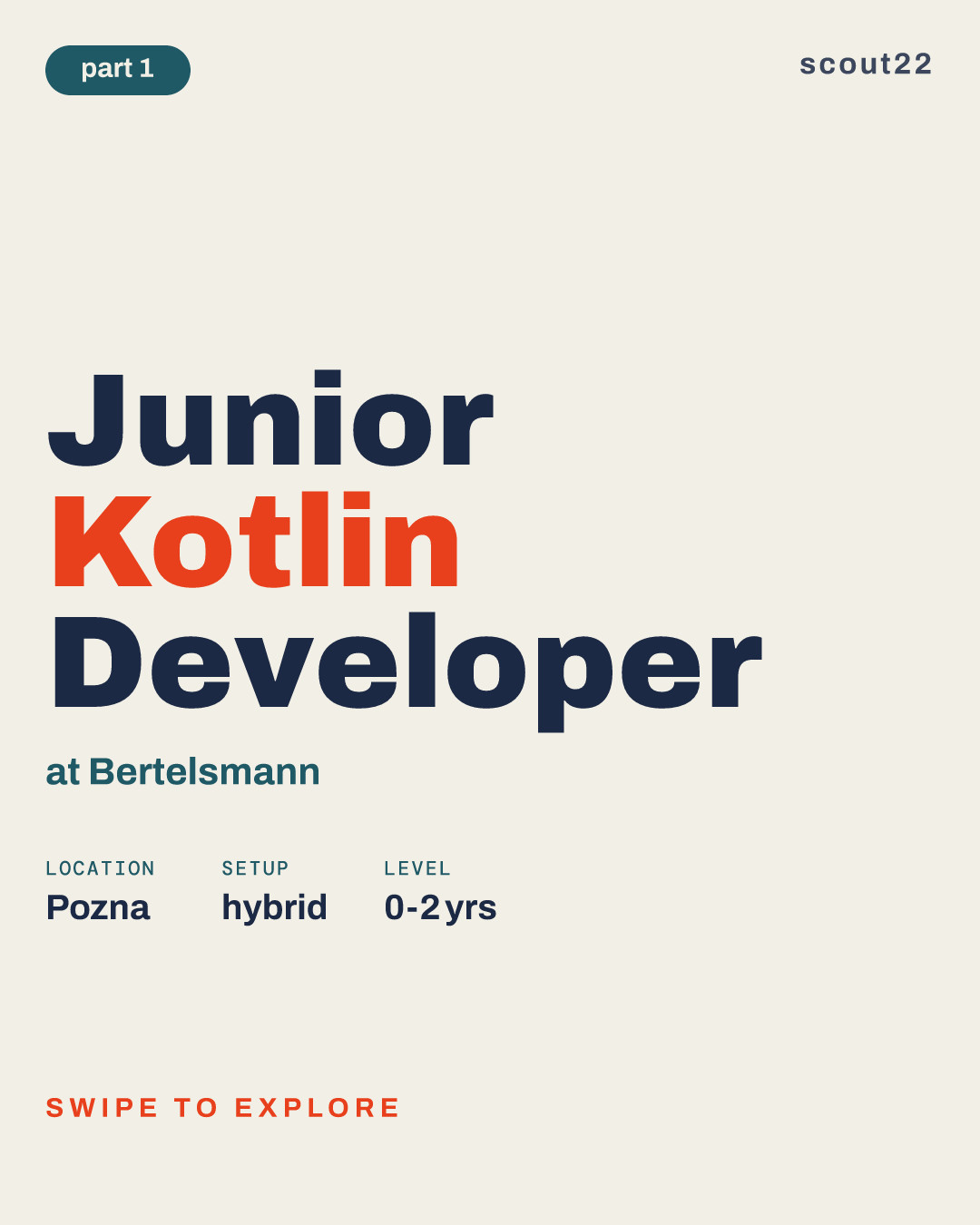 Junior Kotlin Developer at Bertelsmann