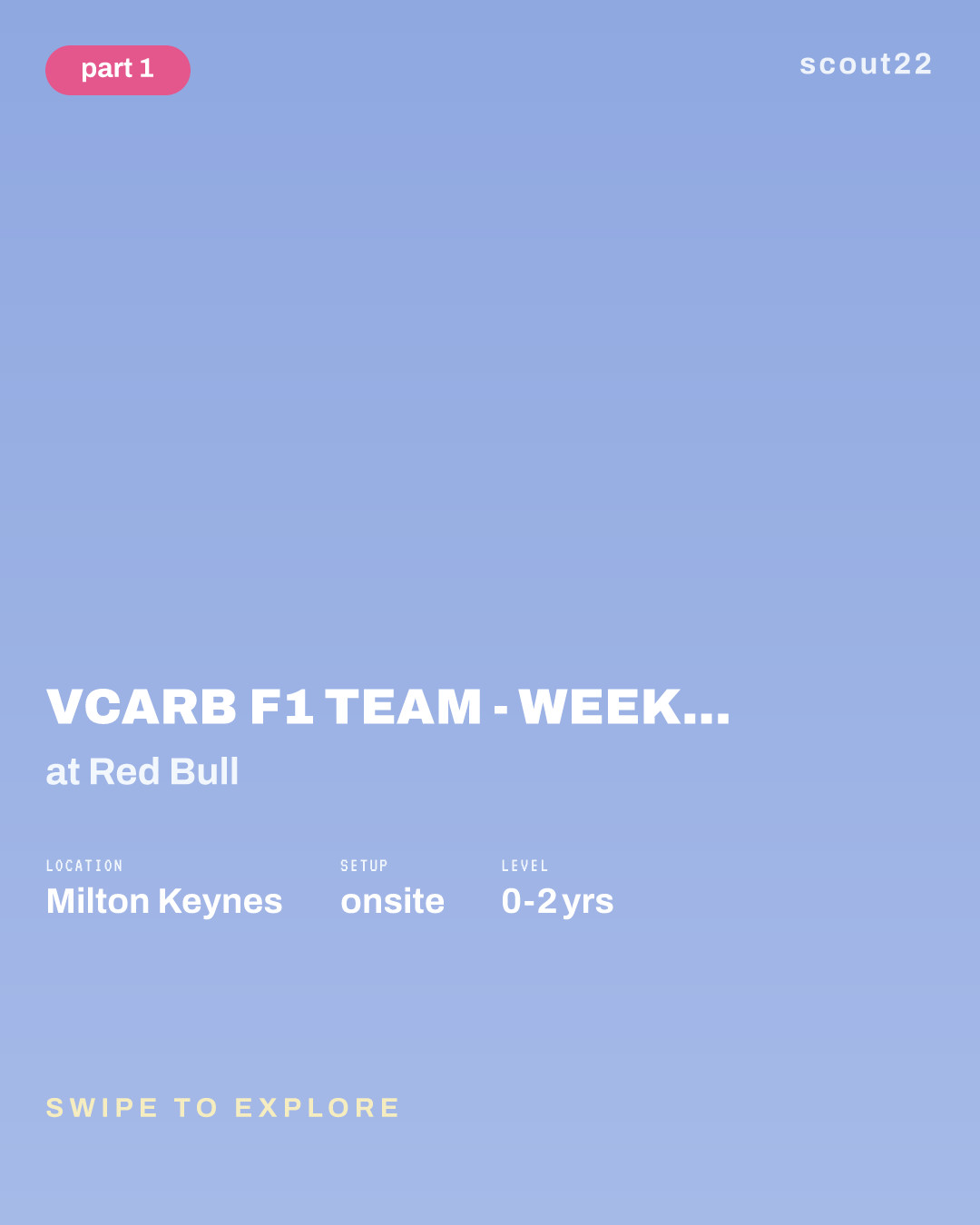 VCARB F1 Team - Weekend Junior Model Maker at Red Bull